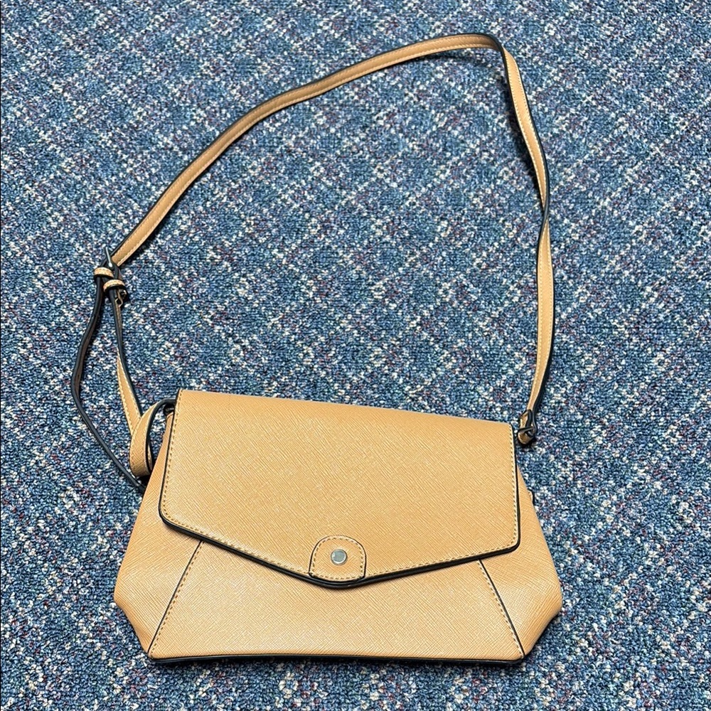Preloved Kelly & Katie Tan Crossbody Bag with Envelope Flap